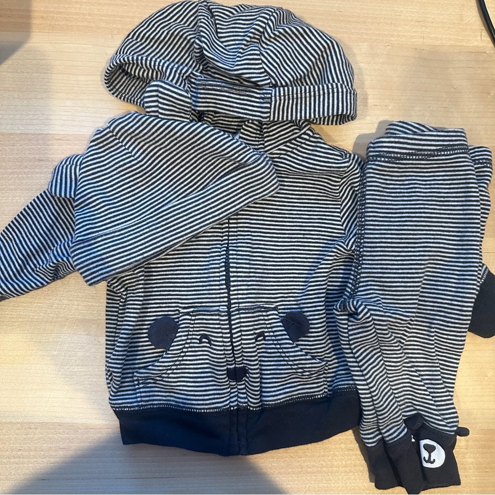 Carter's Striped Bear Matching Set